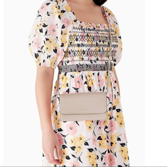 Kate Spade Darcy Chain Wallet Crossbody - Warm Taupe - Picture 2 of 6